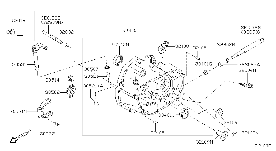 NISSAN 30502-53J05 - Rulment de presiune parts5.com