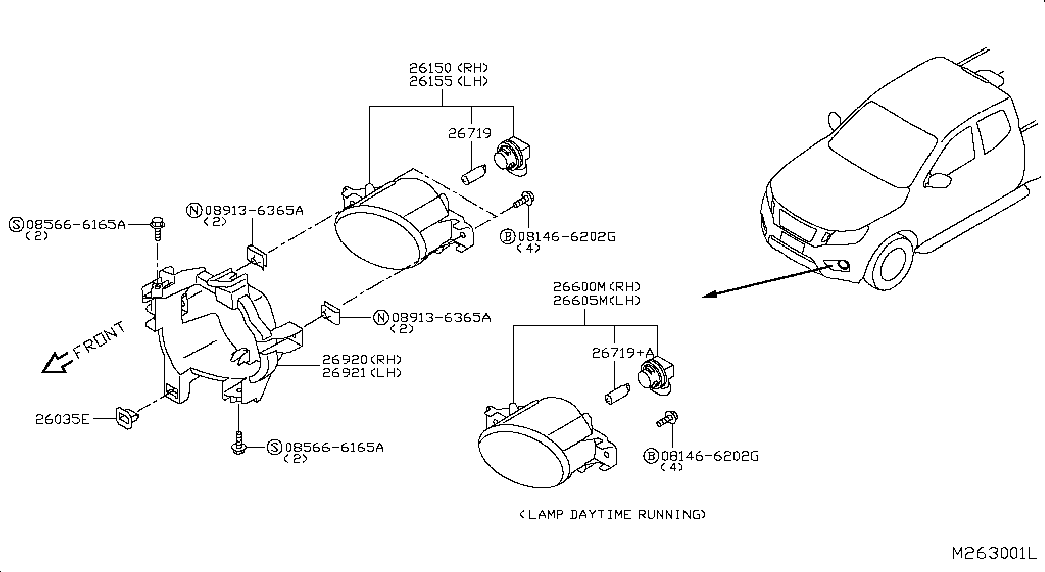 NISSAN 26150-8992A - Maglenka parts5.com