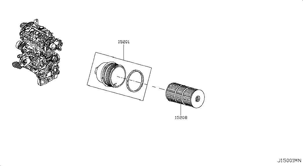 NISSAN 15209-00Q0H - Масляный фильтр parts5.com