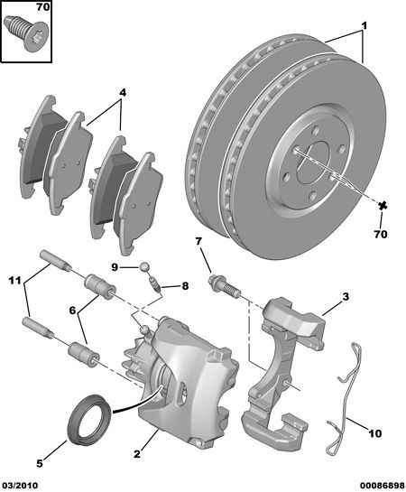 CITROËN 4249 86 - Brake Disc parts5.com