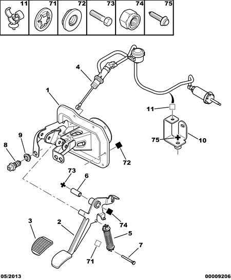 PEUGEOT 6552 W5 - Piduritule lüliti parts5.com