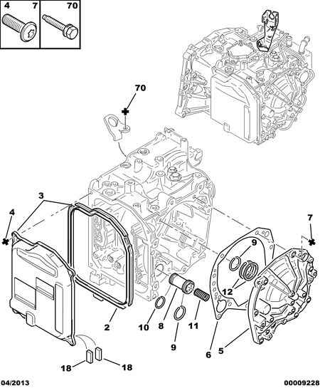 CITROËN 2209 40 - Hidraulikus szűrő, automatikus váltó parts5.com