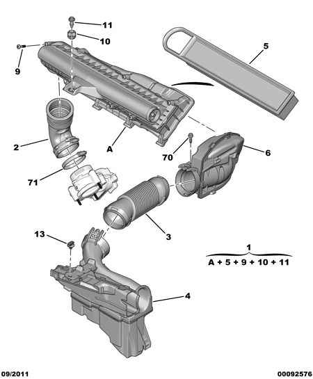 CITROËN 1444 XG - Filtru aer parts5.com