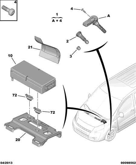 FIAT 96 771 305 80 - Snímač pre kontrolu tlaku v pneumatike parts5.com