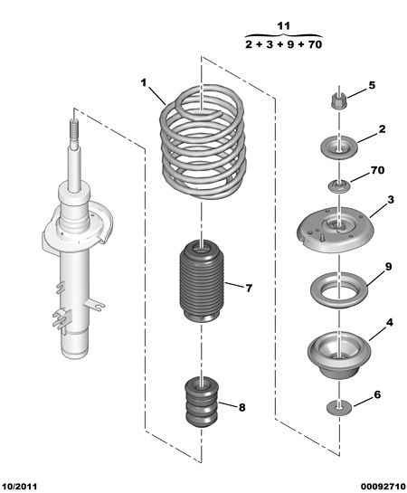 PEUGEOT 5033 88 - Dust Cover Kit, shock absorber parts5.com