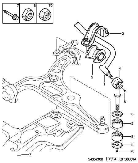 CITROËN 5087 35 - Rod / Strut, stabiliser parts5.com