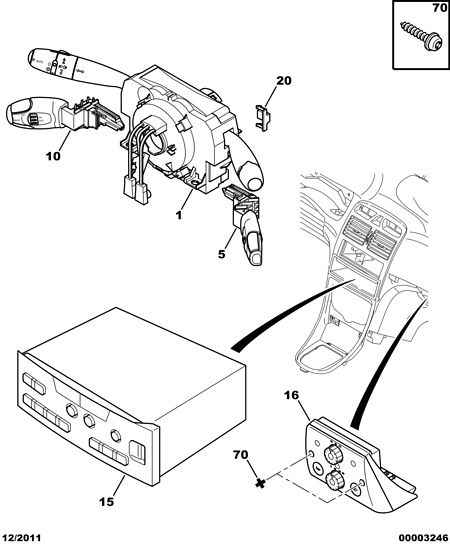 PEUGEOT 6242 C6 - Steering Column Switch parts5.com