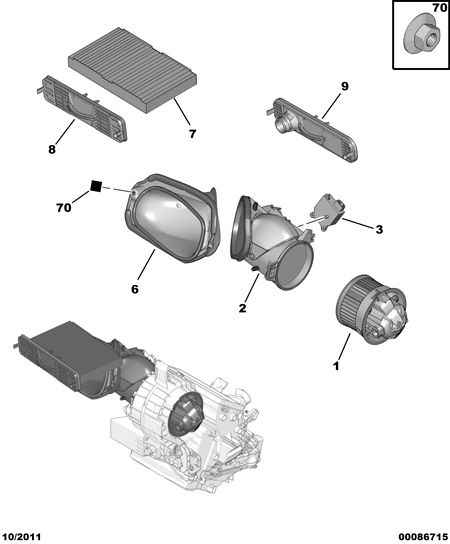 PEUGEOT 6479 32 - Filtro, aire habitáculo parts5.com