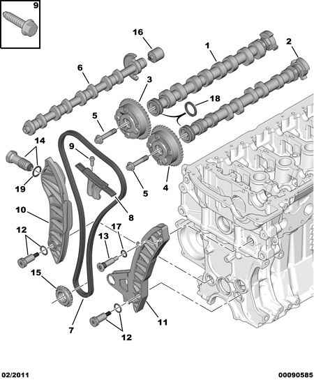 PEUGEOT 0816.J2 - Chit lant de distributie parts5.com