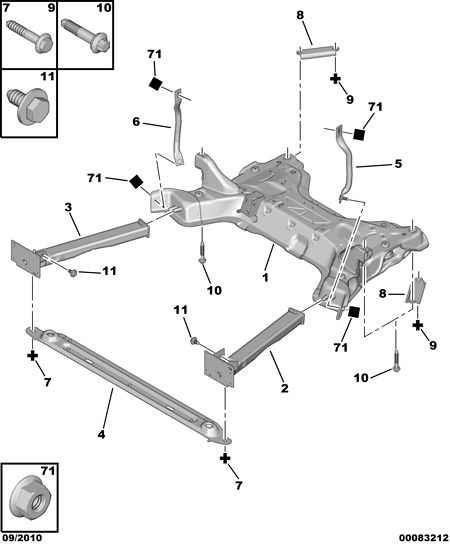 CITROËN/PEUGEOT 3502 AW - Acoperire fata parts5.com