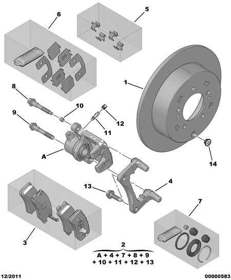 Mitsubishi 4253 90 - Set placute frana,frana disc parts5.com