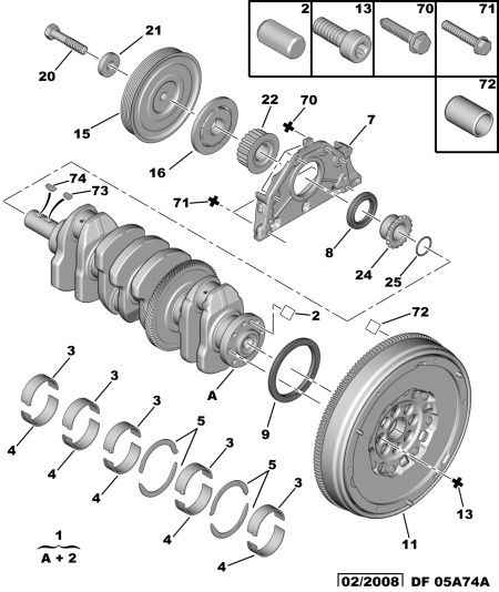 CITROËN/PEUGEOT 0515.V3 - Belt Pulley, crankshaft parts5.com