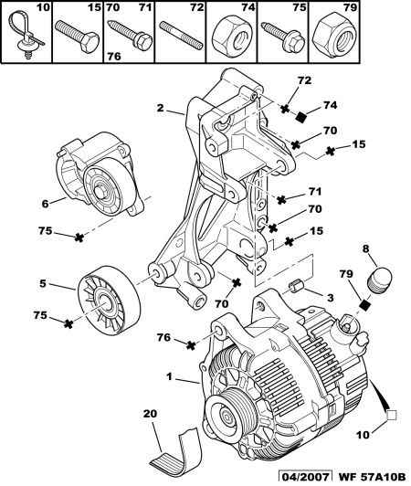 CITROËN 5751.61 - Паразитна / водеща ролка, пистов ремък parts5.com