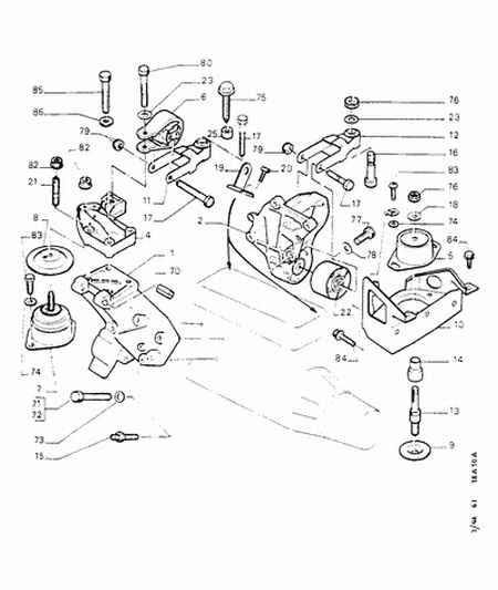 PEUGEOT 1809.17 - Łożyskowanie silnika parts5.com