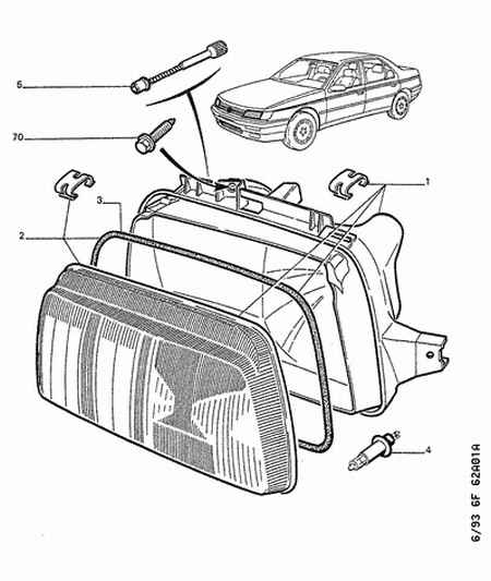 CITROËN 6216.98 - Hehkulankapolttimo, sumuvalo parts5.com