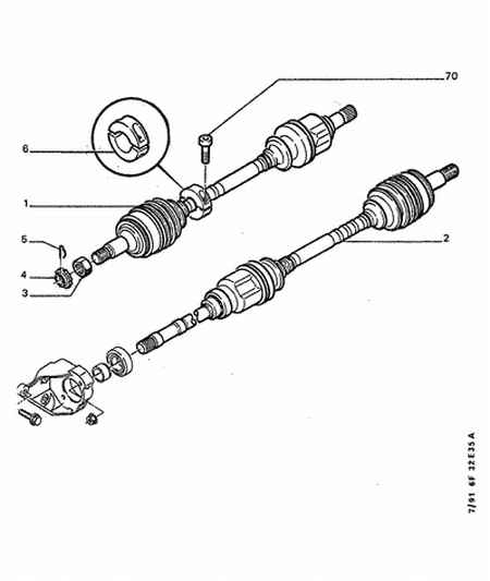 CITROËN 3297 33 - Matica, konec osi parts5.com