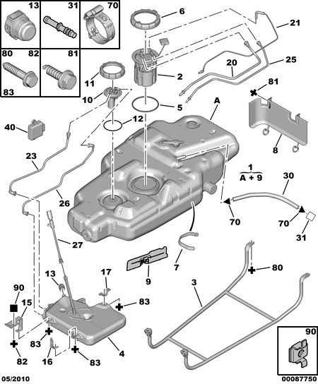 PEUGEOT (DF-PSA) 1525.V1 - Pumpa za gorivo parts5.com