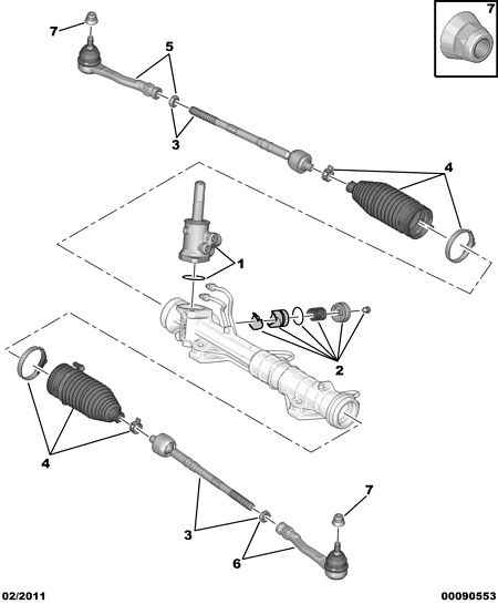 PEUGEOT 3812.F2 - Articulatie axiala, cap de bara parts5.com