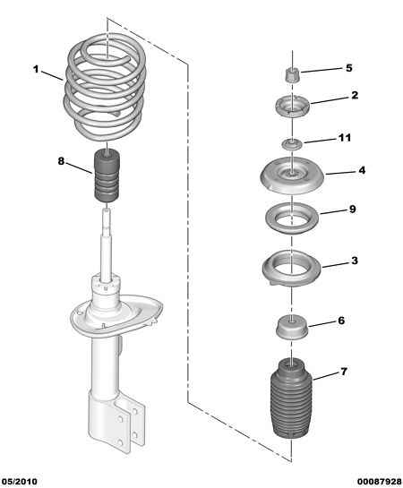 PEUGEOT 5033.E4 - Rubber Buffer, suspension parts5.com