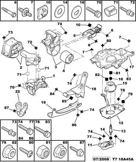 PEUGEOT 1806 88 - Suport motor parts5.com