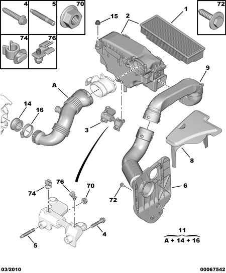 PEUGEOT (DF-PSA) 1444 CP - Filtru aer parts5.com