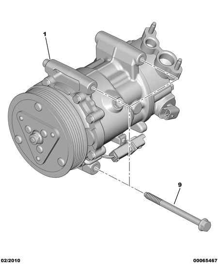 CITROËN 6453.WK - Compresor, aire acondicionado parts5.com