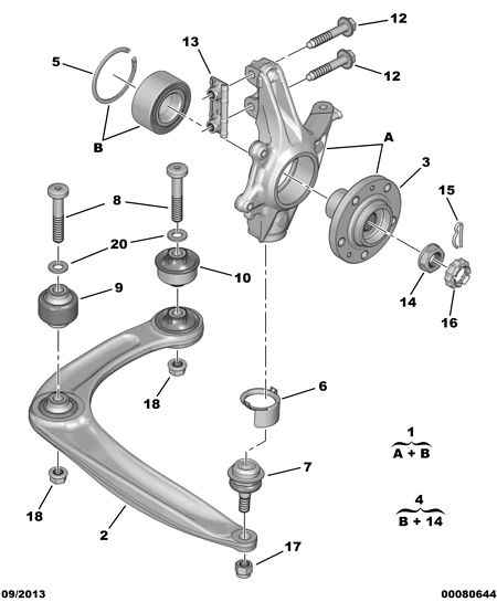 CITROËN 3520 V2 - Tukivarsi, pyöräntuenta parts5.com