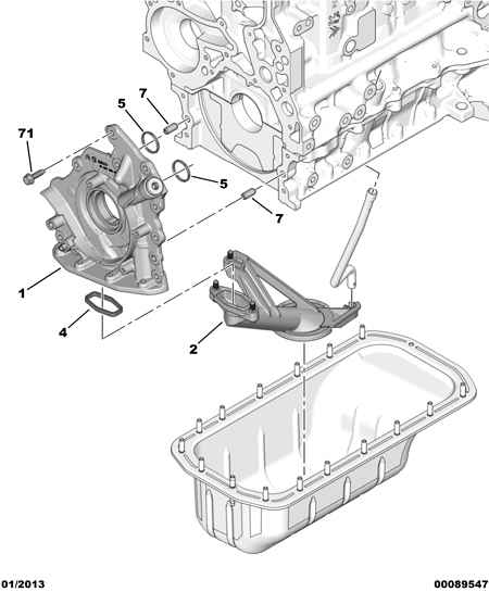 CITROËN 1001.G8 - Pompa ulei parts5.com