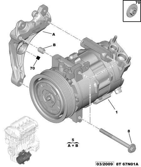 PEUGEOT 6487.40 - Kompresor, klimatyzacja parts5.com