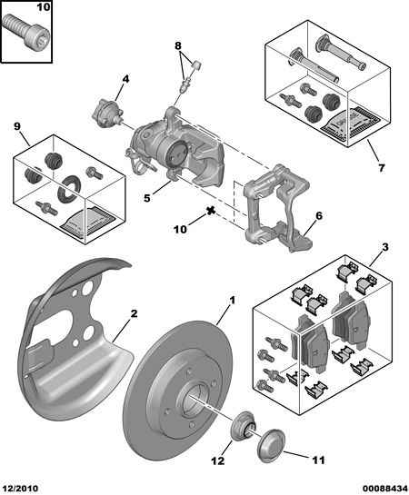 CITROËN 4253 40 - Sada brzdových destiček, kotoučová brzda parts5.com