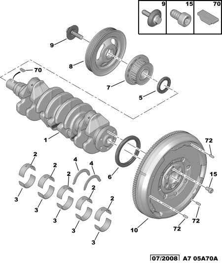 PEUGEOT 0515.T3 - Belt Pulley, crankshaft parts5.com