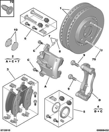 PEUGEOT (DF-PSA) 4254 18 - Brake Pad Set, disc brake parts5.com