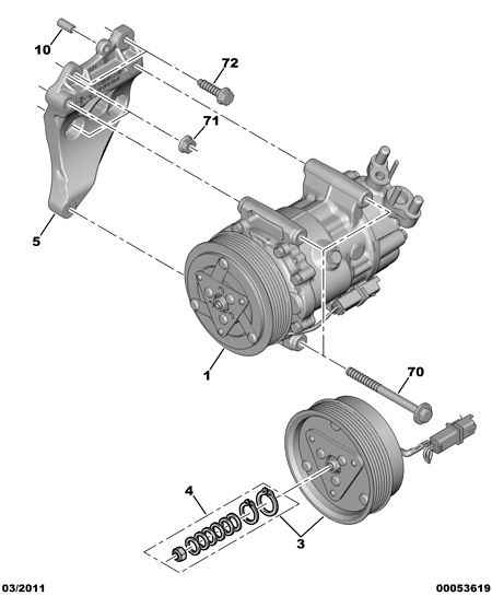 CITROËN 6487 01 - Compresor, climatizare parts5.com