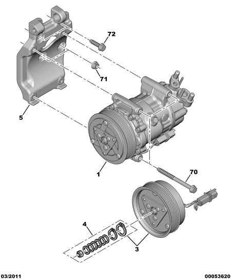 PEUGEOT 6453.QJ - Компресор, климатизация parts5.com