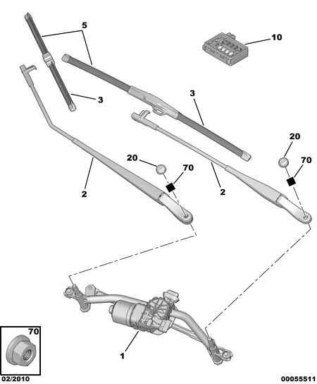 PEUGEOT 6423 A4 - Balai d'essuie-glace parts5.com