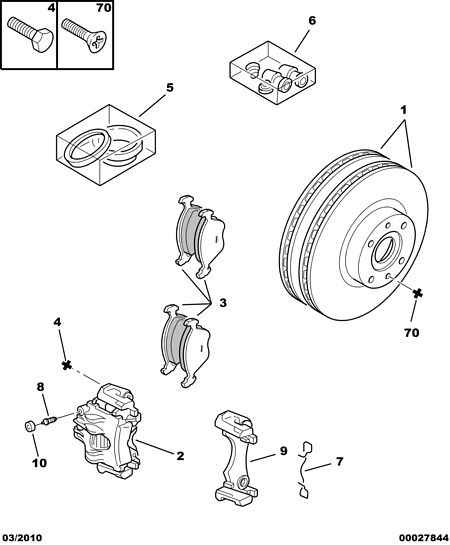 PEUGEOT 4254 50 - Brake Pad Set, disc brake parts5.com