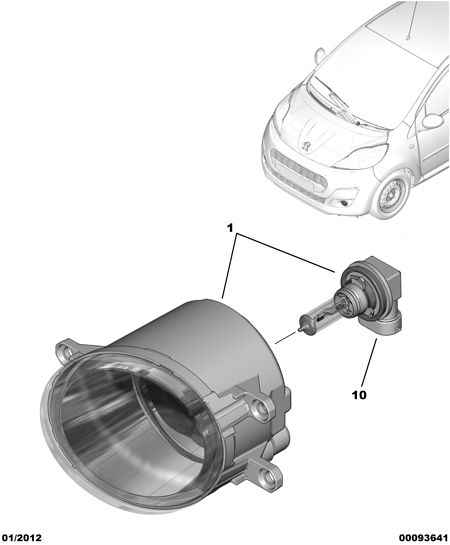 CITROËN 16 084 222 80 - Proiector ceata parts5.com