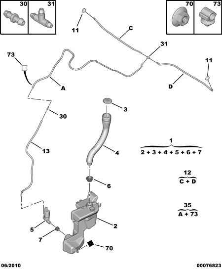 CITROËN 6434 F5 - Pompa de apa,spalare parbriz parts5.com