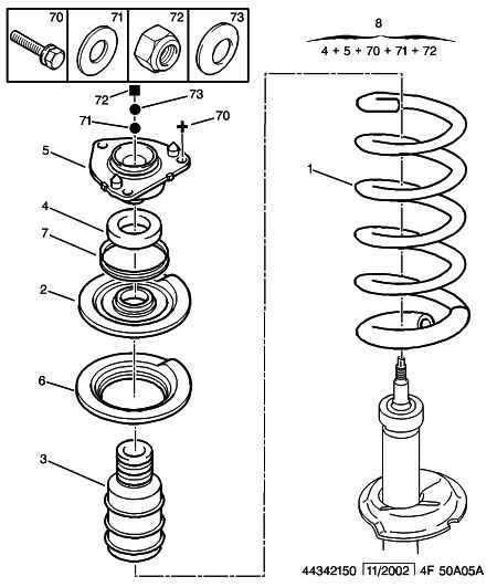 PEUGEOT 5038 74 - Rulment sarcina suport arc parts5.com