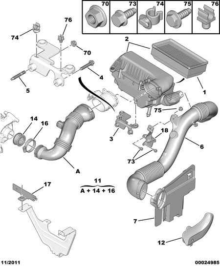 PEUGEOT 1444 EQ - Filtru aer parts5.com