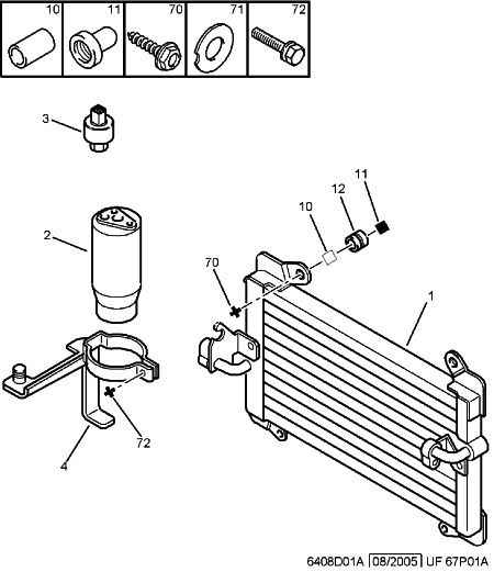 Honda 6455 AE - Dryer, air conditioning parts5.com