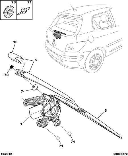 PEUGEOT 6429 T1 - Wiper Arm, window cleaning parts5.com