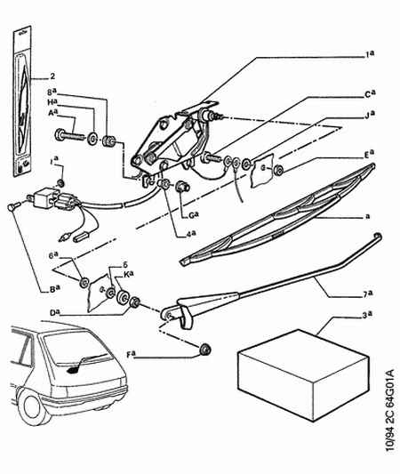 PEUGEOT (DF-PSA) 6426 T8 - Törlőlapát parts5.com