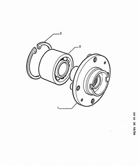 CITROËN (DF-PSA) 3 350 17 - Rulment roata parts5.com