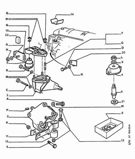 CITROËN 1807 47 - Окачване, двигател parts5.com