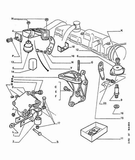 PEUGEOT 1809.04 - Uležištenje, motor parts5.com