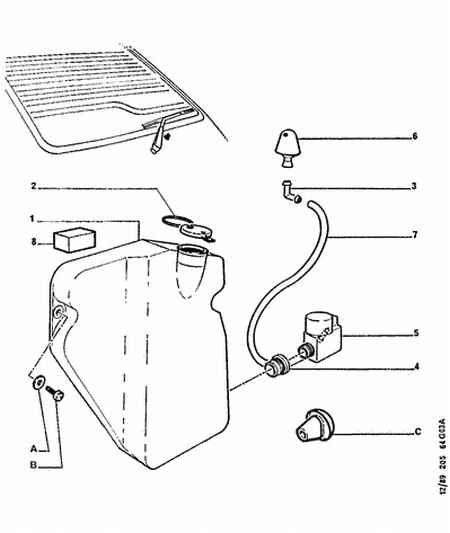 PEUGEOT 6434.66 - Water Pump, window cleaning parts5.com