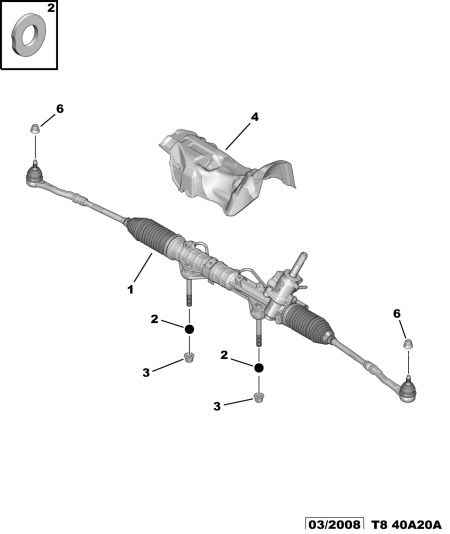 PEUGEOT 4001 P5 - Steering Gear parts5.com