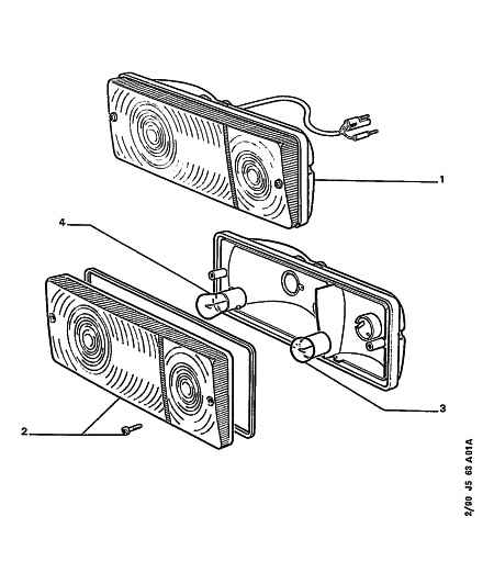 PEUGEOT 6216 C2 - Bec, lampa spate parts5.com