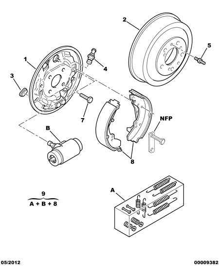 CITROËN 4241 H8 - Garnitura zavorne celjusti parts5.com